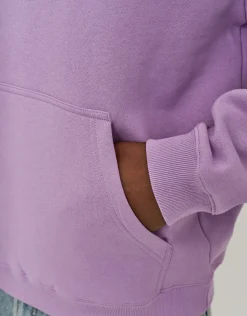 Anime Racing Oversized Hoodie in Neon Lilac
