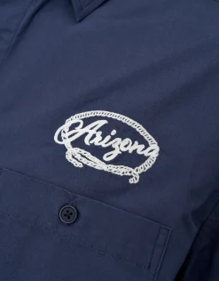 Arizona Embroidered Long Sleeve Shirt in Midnight
