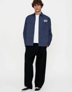 Arizona Embroidered Long Sleeve Shirt in Midnight