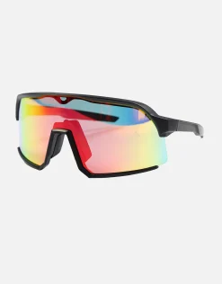 Axel Shield Sunglasses in Black/orange