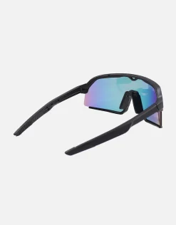 Axel Shield Sunglasses in Black/orange