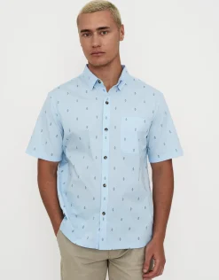 Azura Short Sleeve Shirt in Light Blue