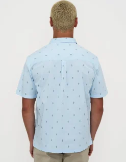 Azura Short Sleeve Shirt in Light Blue