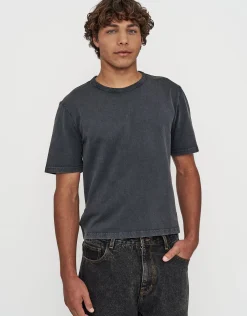 Baby Fit T Shirt in Washed Black