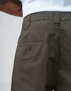 Baggy Double Pleated Pants in Khaki