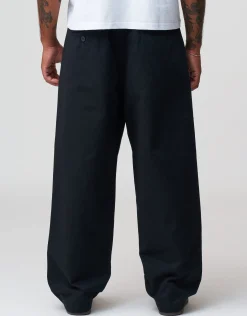 Baggy Double Pleated Pants in Khaki