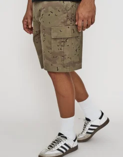 Baggy Fit Camo Ripstop Cargo Short in Camo
