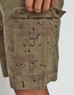 Baggy Fit Camo Ripstop Cargo Short in Camo