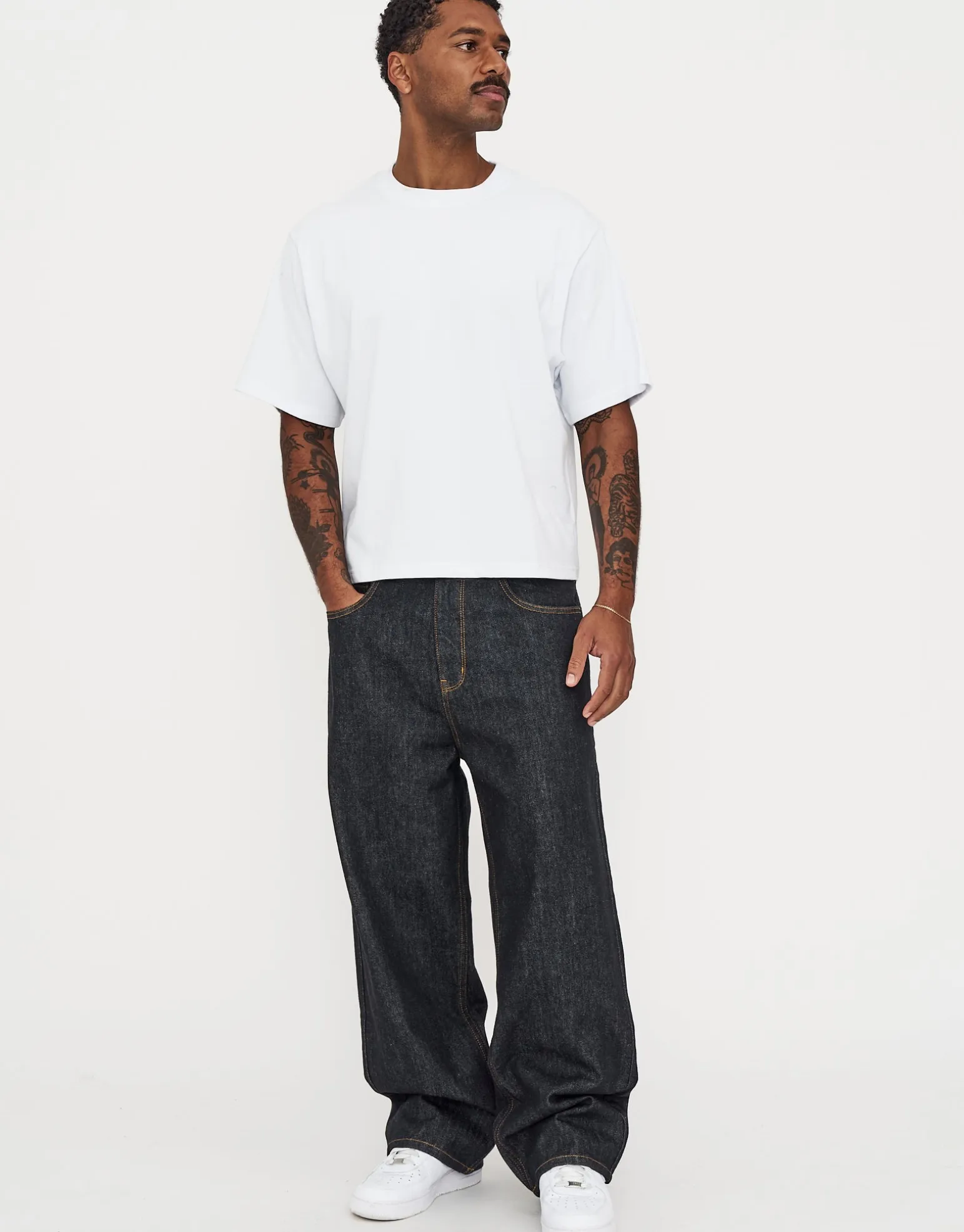 Baggy Fit Jeans in Blanch Blue