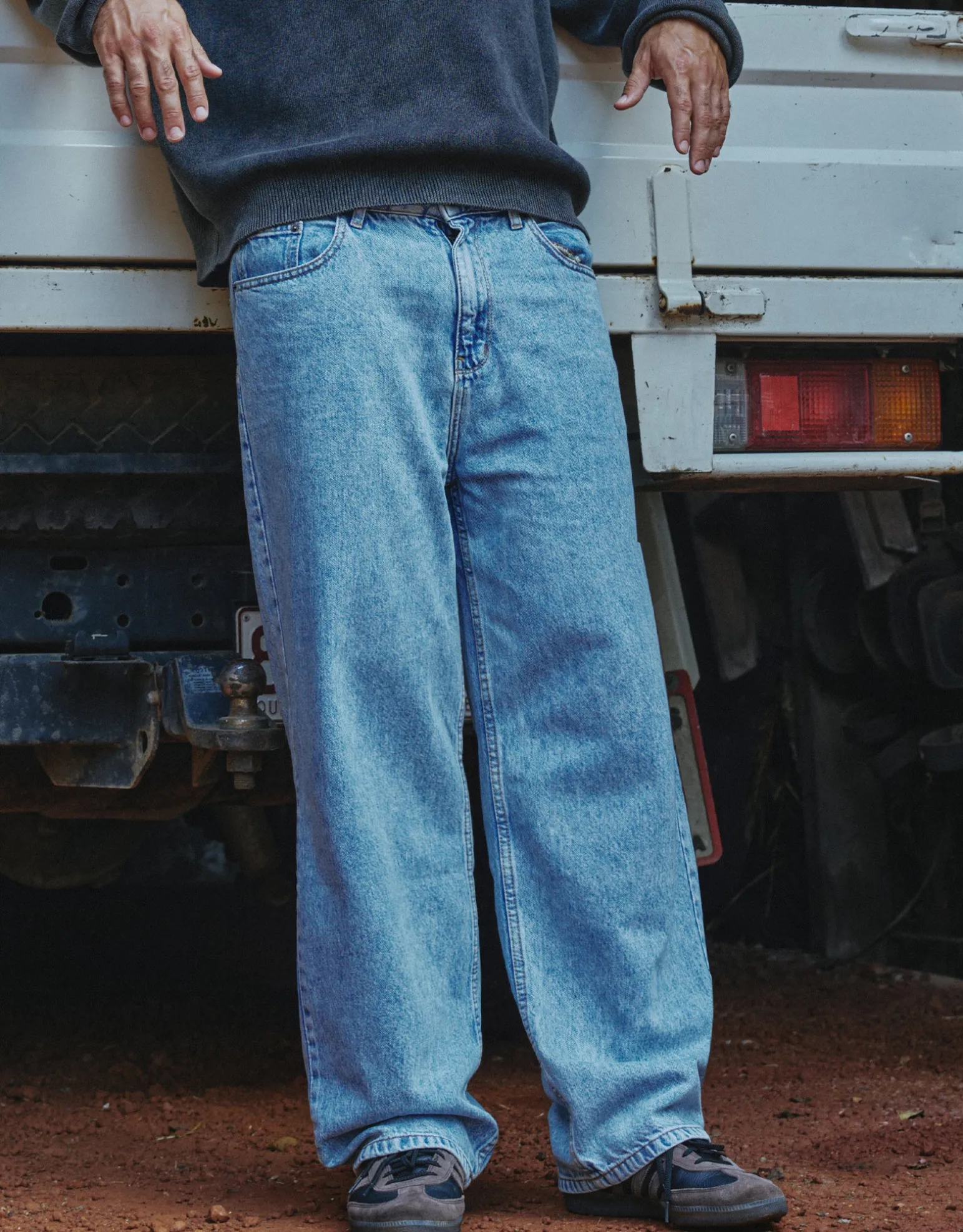 Baggy Fit Jeans in Blue
