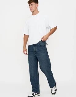Baggy Fit Jeans in Faded Brown