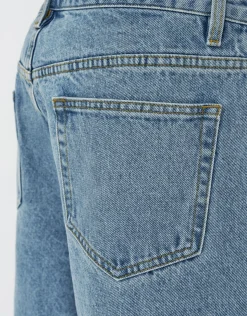 Baggy Fit Jorts in Acid Black