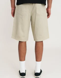 Baggy Fit Jorts in Acid Black