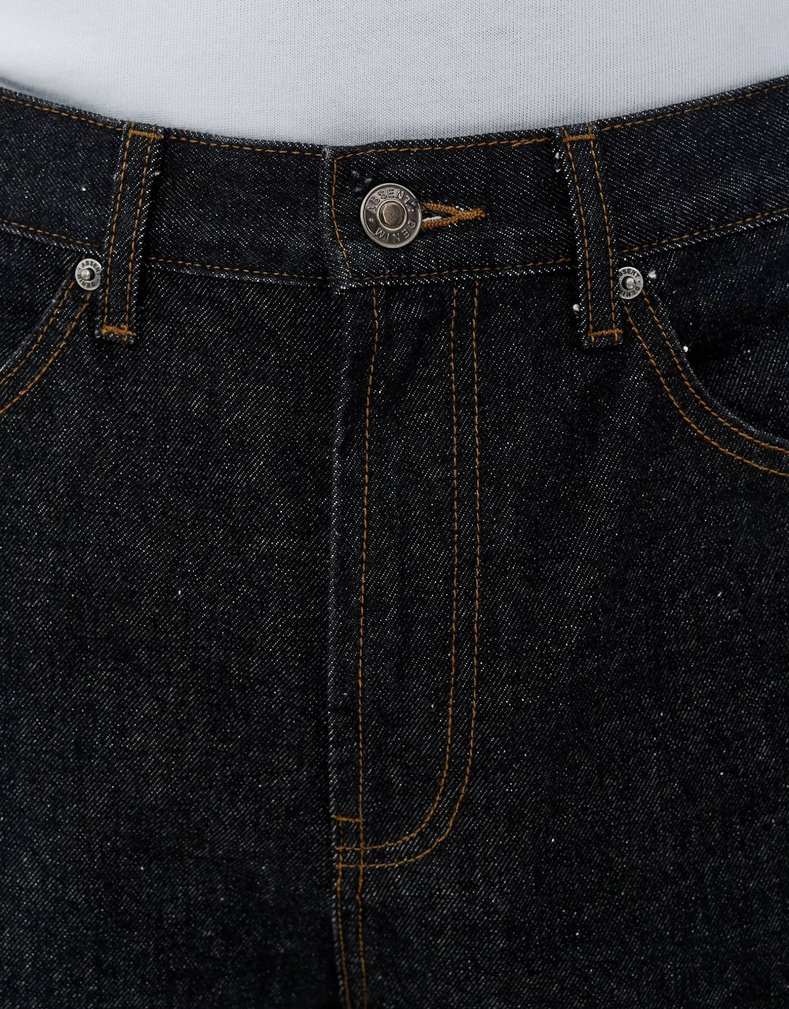 Baggy Fit Jorts in Acid Black