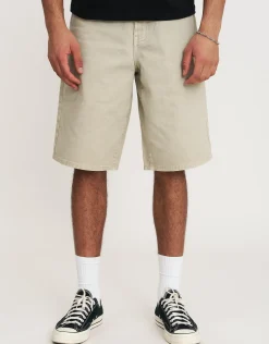 Baggy Fit Jorts in Fossil Wash