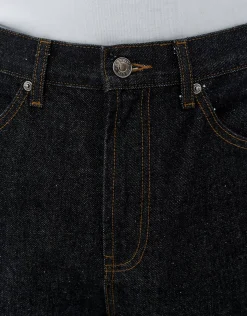 Baggy Fit Jorts in Stone Black