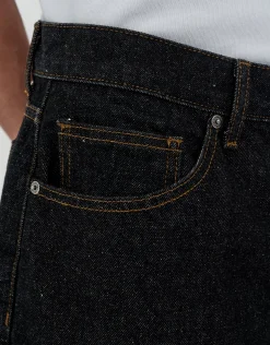 Baggy Fit Jorts in Stone Black