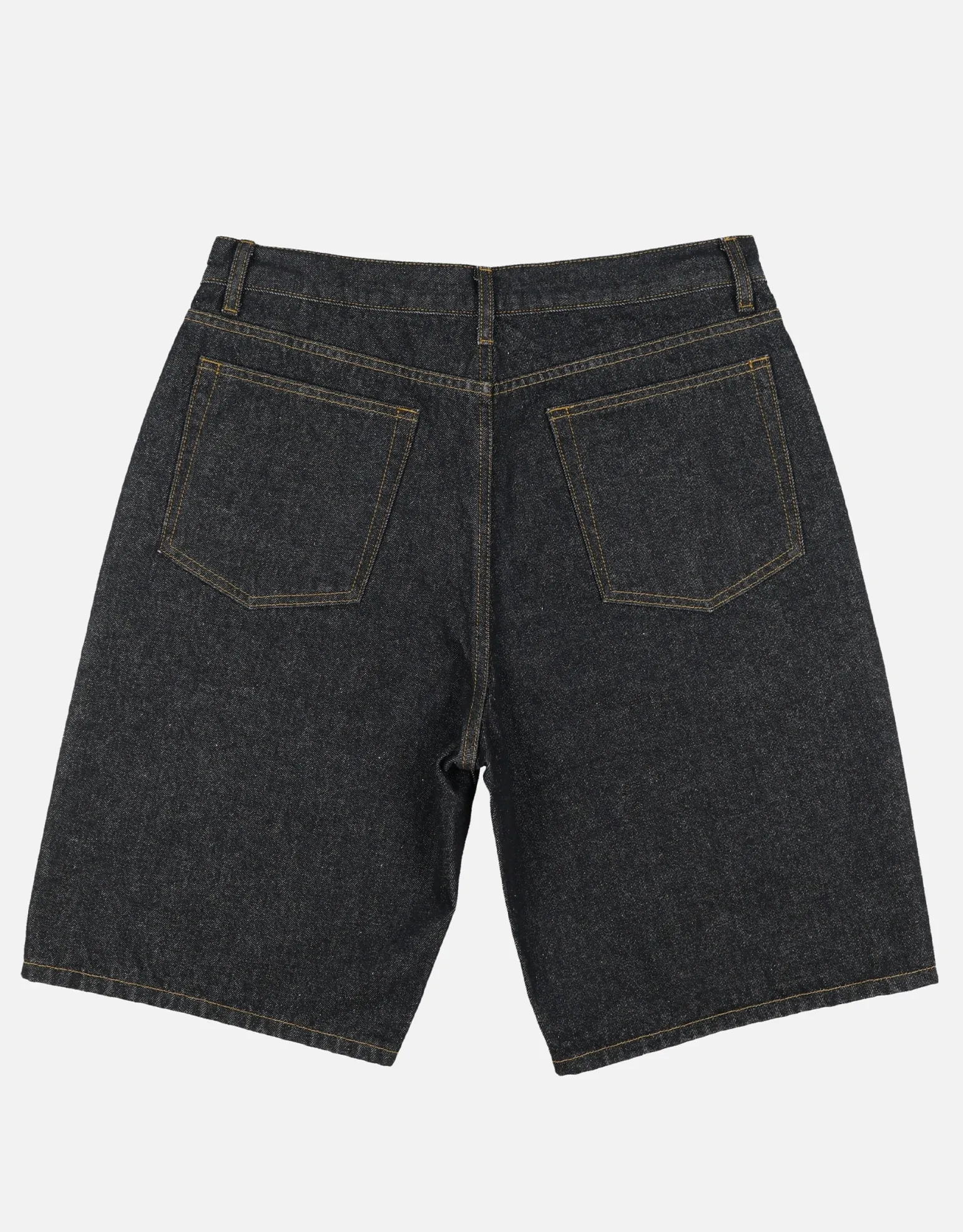Baggy Fit Jorts in Stone Black