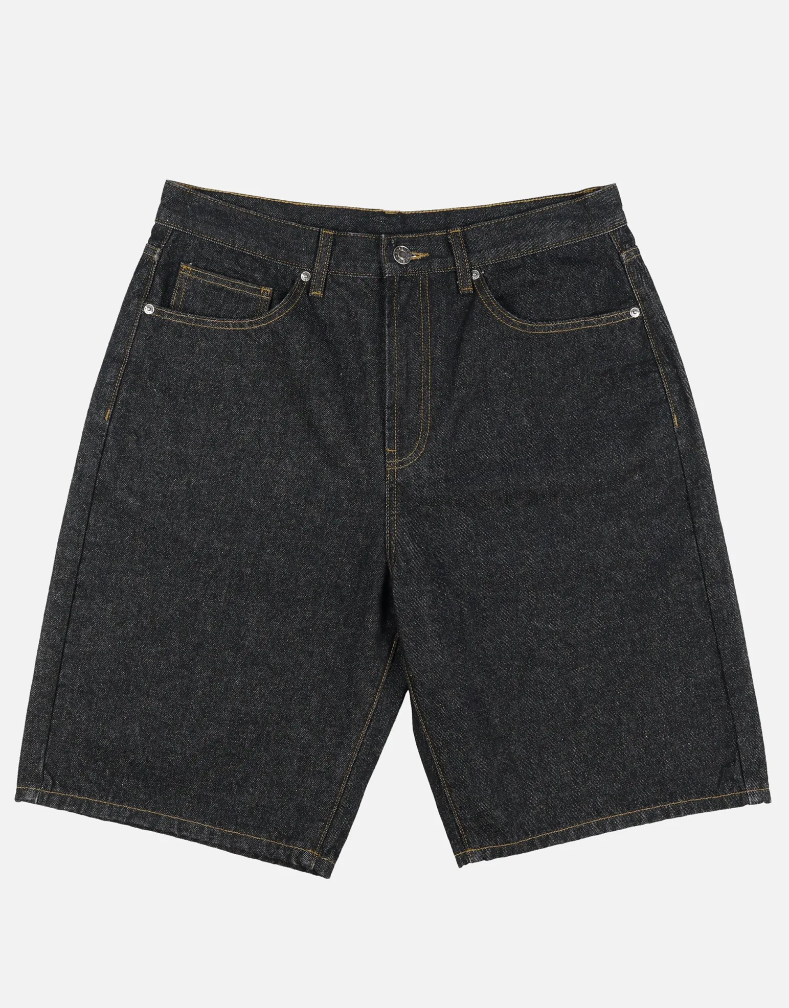 Baggy Fit Jorts in Stone Black