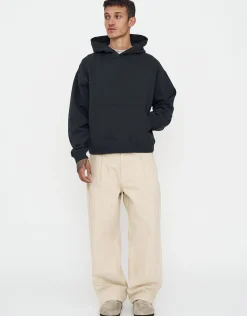 Baggy Fit Pleated Pants in White