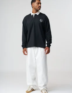 Baggy Fit Pleated Pants in White