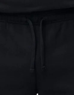 Baggy Leisure Club Cuffed Track Pants in Washed Black