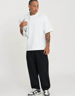Baggy Pleated Pants in Khaki