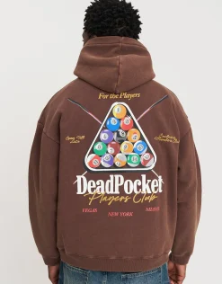 8 Ball Pool Oversized Hoodie in Bitter Brown