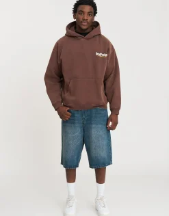 8 Ball Pool Oversized Hoodie in Bitter Brown
