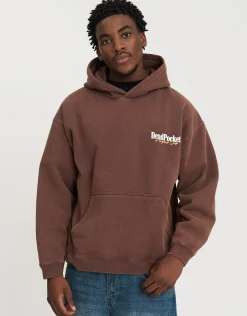 8 Ball Pool Oversized Hoodie in Bitter Brown