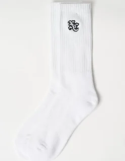 8 Ball Sport Socks in White