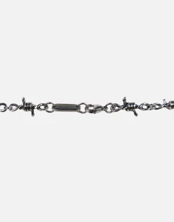 Barbed Necklace in Vintage Silver