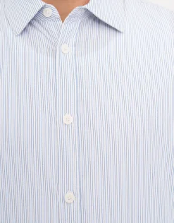 Belmont Stripe Long Sleeve Shirt in White