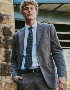 Bexley Slim Fit Suit Jacket in Chocolate