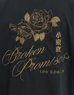 Broken Promises Box Fit T Shirt in Black