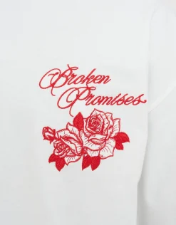 Broken Promises Box Fit T Shirt in Black