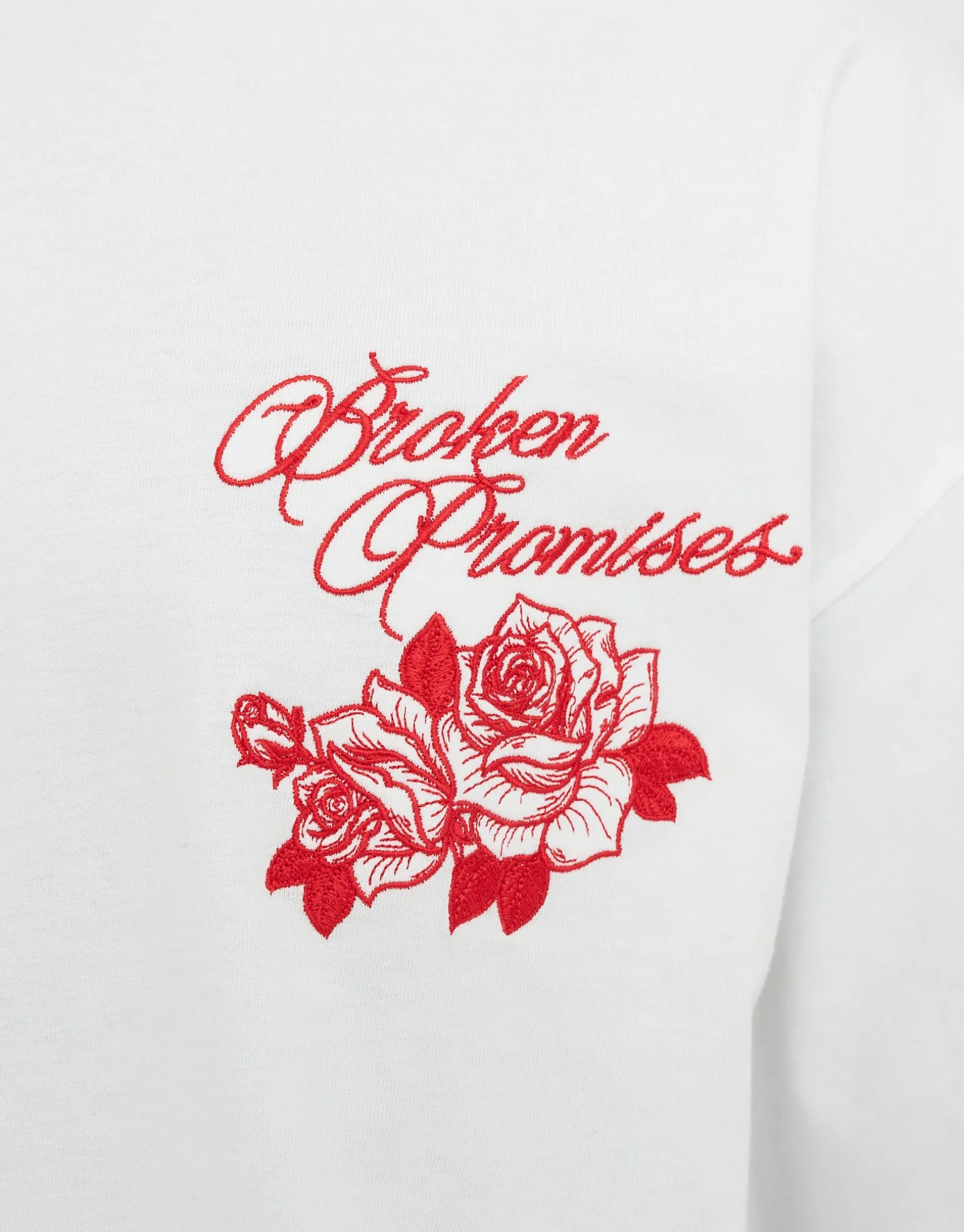 Broken Promises Box Fit T Shirt in Black