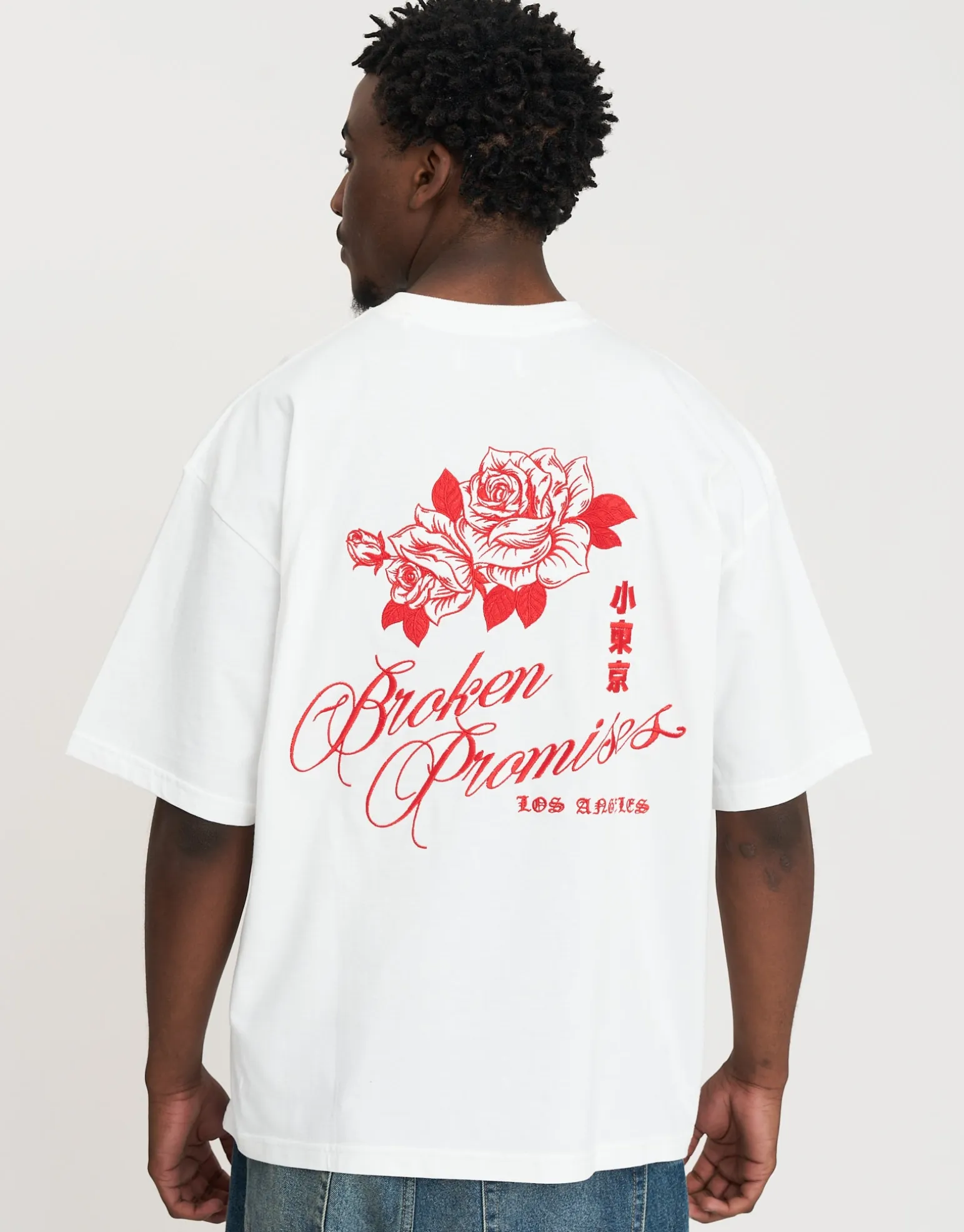Broken Promises Box Fit T Shirt in Black