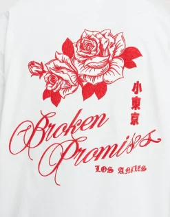 Broken Promises Box Fit T Shirt in Black