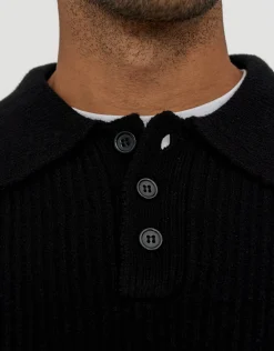 Button Up Knit in Black