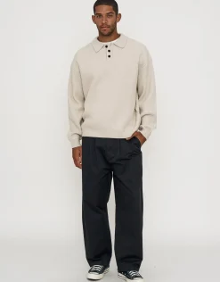 Button Up Knit in Black