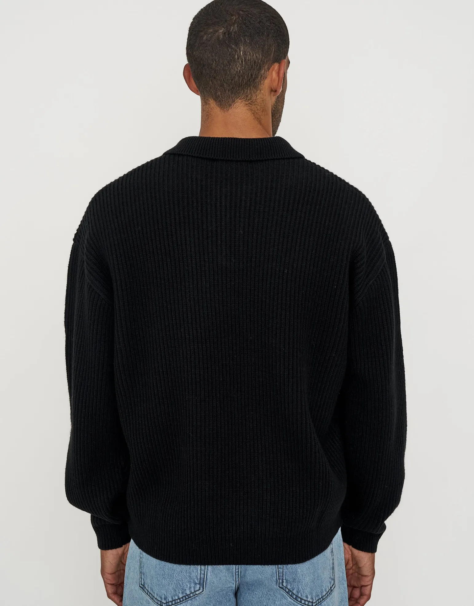 Button Up Knit in Black