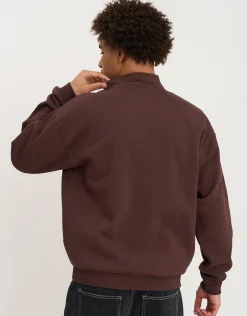Camarillo Quarter Zip in Bitter Brown
