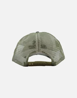 Camo Static Trucker Hat in Snow