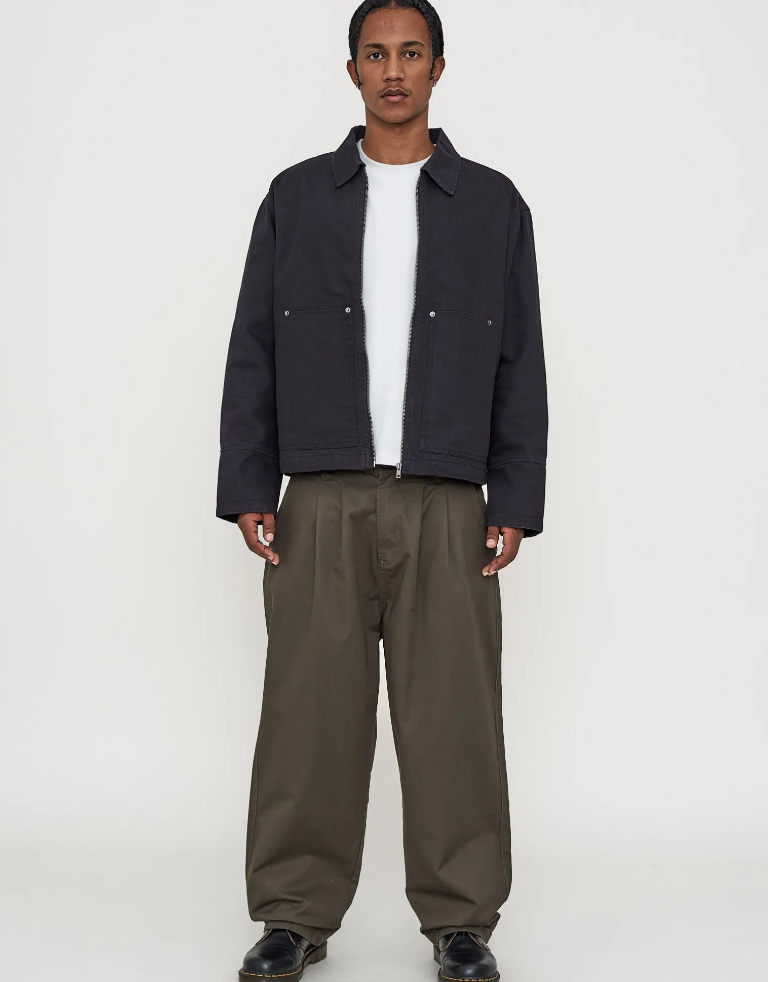 Canvas Work Jacket in Grey