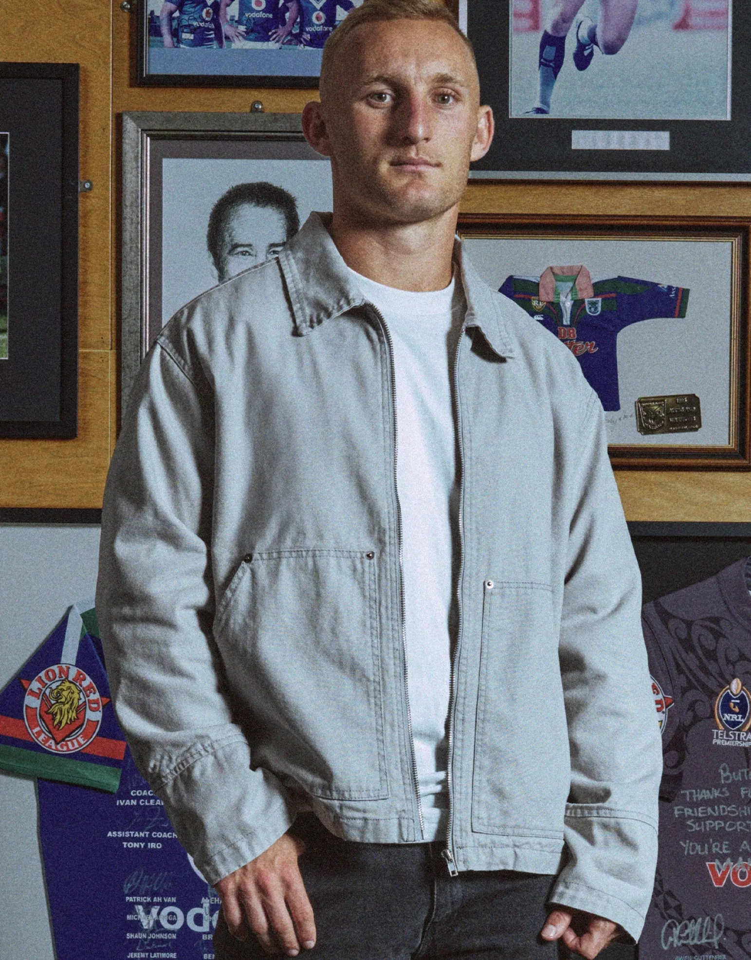 Canvas Work Jacket in Grey