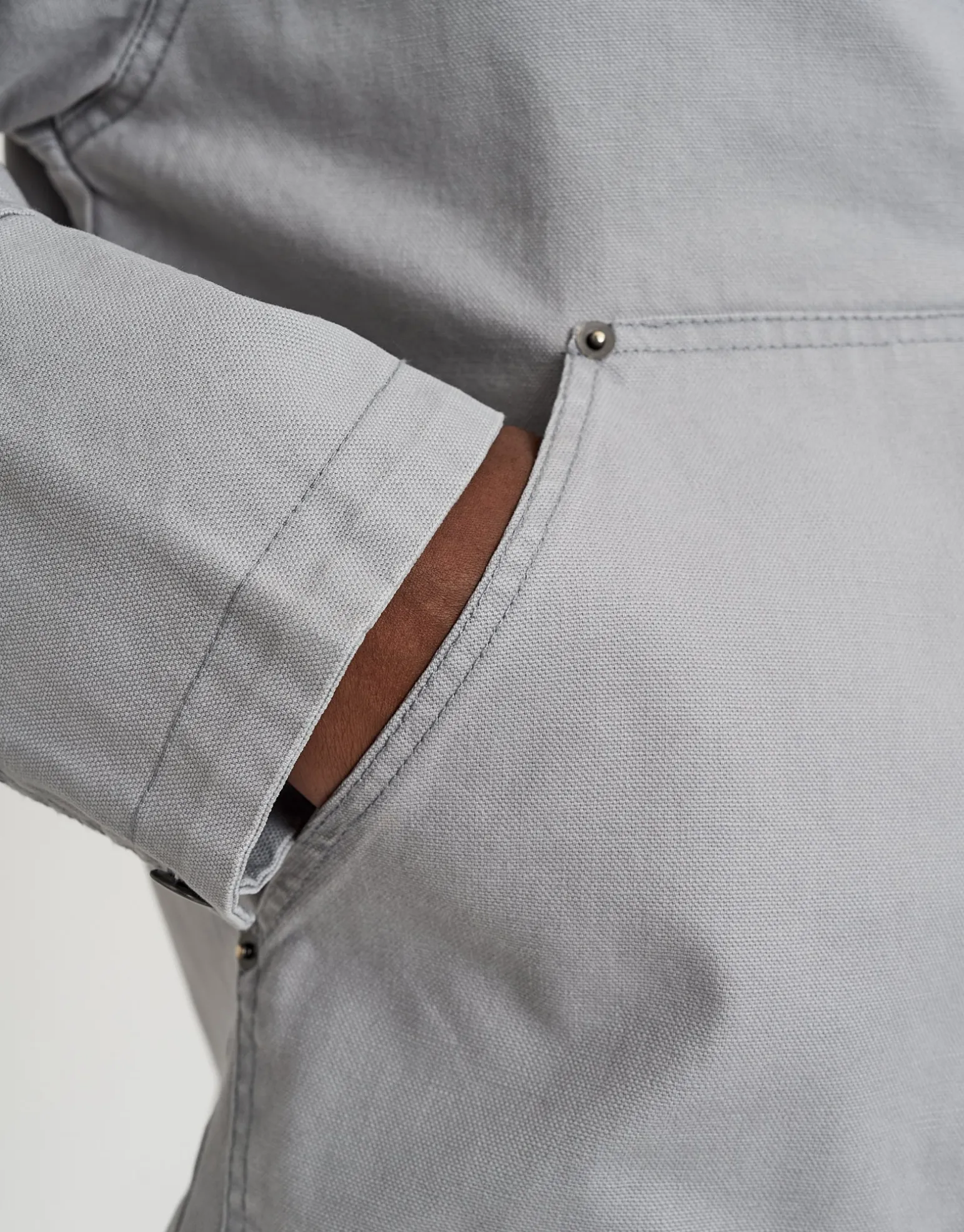 Canvas Work Jacket in Grey