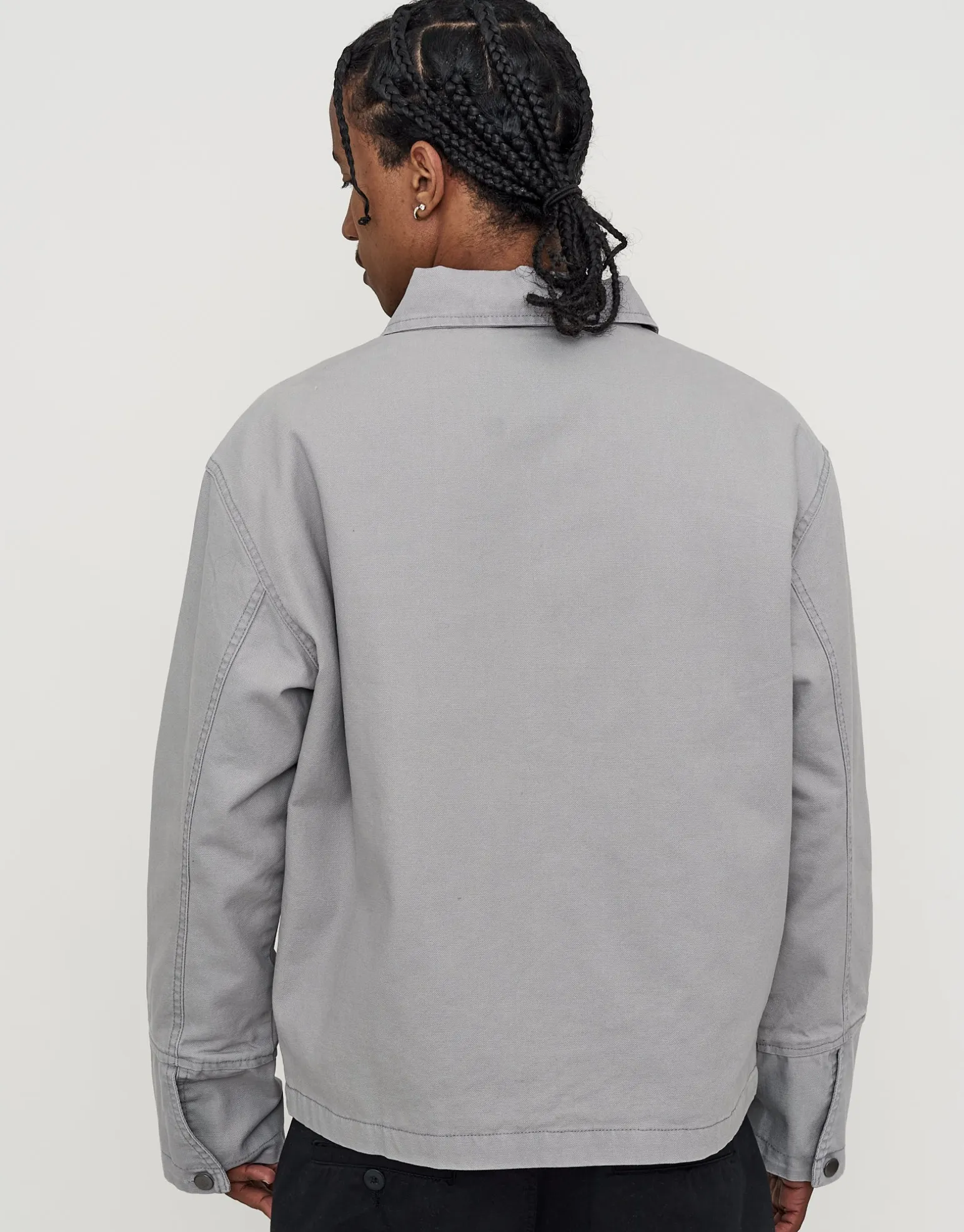 Canvas Work Jacket in Grey