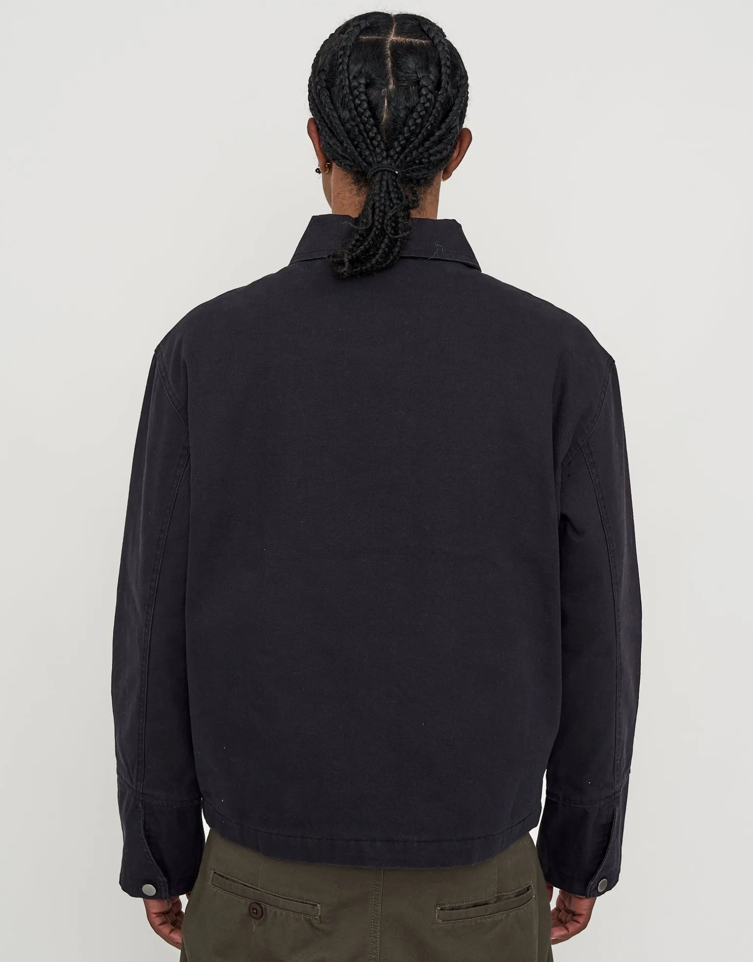 Canvas Work Jacket in Grey