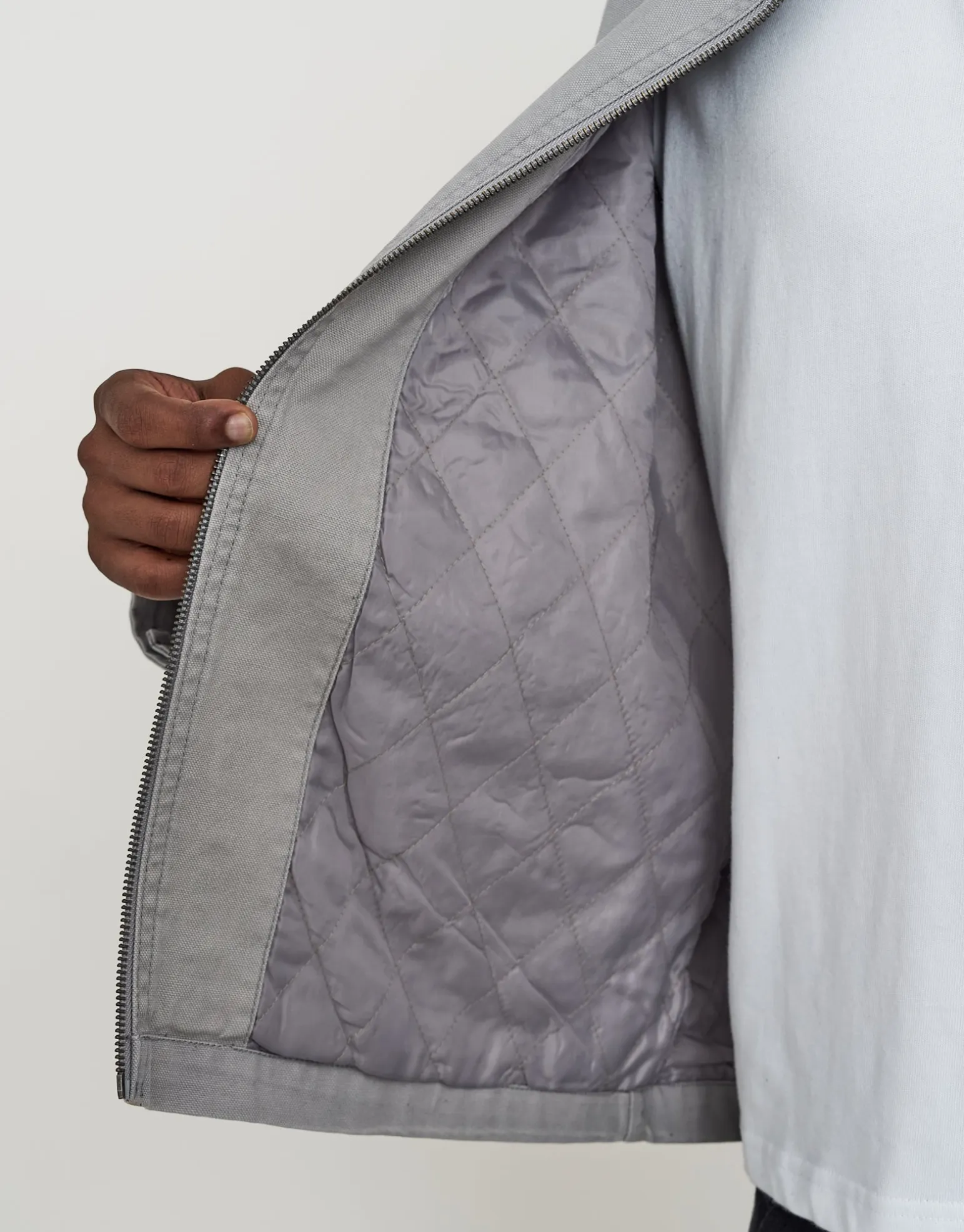 Canvas Work Jacket in Grey